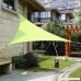 Do4U Waterproof Woven Oversized Triangle Garden Patio Shade Sun Sail UV Block Fabric with Steel D-rings Triangle (16x16x16ft Green) - B07BFSPXFW