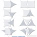 E&K Sunrise 16' x 16' x 23' Right Triangle Sun Shade Sail Shade Fabric Cover Backyard Deck Sail Canopy UV Block - Light Grey - B076FJ8FS1