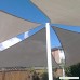E&K Sunrise 16' x 16' x 23' Right Triangle Sun Shade Sail Shade Fabric Cover Backyard Deck Sail Canopy UV Block - Light Grey - B076FJ8FS1
