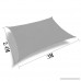 Pannow 8' x 10' Rectangle Sun Shade Sail UV Block Waterproof Sail Awning Canopy for Outdoor Patio Garden Gray - B07DB5MSQ9