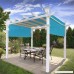 Patio Paradise 5'x7' Waterproof Sun Shade Sail Canopy Turquoise Green Rectangle Straight Side Grommet Pergola Cover Windscreen Tarp UV Block Fabric for Outdoor Deck - Customize Available - B074Q594XL