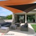 Shade Screen 12' x 12' x 12' Sun Shade Sail for Patio Backyard Deck UV Block Fabric - Triangle Brown - B073RVR21Z