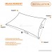Sunshades Depot 8' x 12' Sun Shade Sail Rectangle Permeable Canopy Ice Blue Custom Size Available Commercial Standard - B01KW9FH88