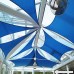 Windscreen4less A-Ring Reinforcement Large Sun Shade Sail 20' x 24' Rectangle Super Heavy Duty Strengthen Durable(220GSM)-Galvanized Cable Enhanced-Blue/5 Year Warranty - B01FIVHN1O