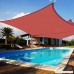 Yescom 2 Pcs 16x16' Square Sun Shade Sail Top Outdoor Canopy Patio Cover Red - B00XVNJCDO