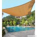 YGS 20 ft x 20 ft Oversized Sun Shade Sail UV Block Fabric Patio Shade Sail in Color Sand - B01MCUTZ0V