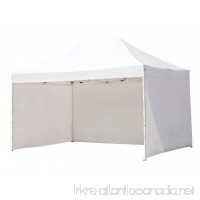 Abba Patio 10 x 15 ft Pop Up Heavy Duty Instant Canopy Commercial Portable Canopy with Sidewalls Enclosure White - B00SUV3Y0Y