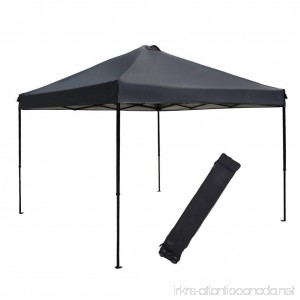 Abba Patio Pop Up Instant Folding Canopy 10 x 10-Feet Dark Grey - B01MU7JZKK