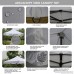 ABCCANOPY 20+ colors 10-feet By 10-feet Festival Steel Instant Canopy Commercial Level with Wheeled Storage Bag 6 Removable Zipper End Walls Bonus 4x Weight Bag (white) - B014GO7BDY