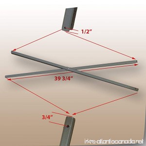 Coleman 10x10 Instant Sun Shelter Canopy & Swingwall-SIDE Truss Bars 39 3/4 Replacement Parts - B075C2Y6RH