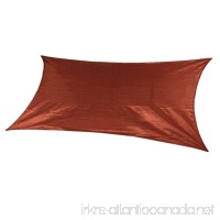 Coolaroo Ready-to-hang Rectangle Shade Sail Canopy  Terracotta - 13ft x 7ft - B073C6XNQ9
