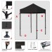 Eurmax 5 x 5 Ez Pop up Tent Outdoor Patio Instant Canopy with Deluxe Roller Bag (Black) - B00F86PRTU