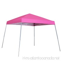 Outdoor Basic 8 x 8 Ft Canopies 10 x 10 Ft Base Slant Legs Pop up Canopy Tent For Camping Party Pink - B079SLGY8B