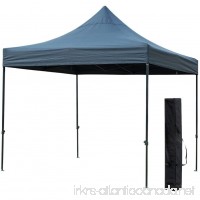Snail 10' X 10' Outdoor Easy Pop Up Waterproof Canopy with 420D Top  Portable Event Party Shade Shelter with Carry Bag  Weighs 62 lb  BLACK - B078K7C5Q7