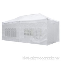 Yescom 10x20 Feet Easy Pop Up Canopy Folding Wedding Party Tent Removable Sidewall Carry Bag Outdoor White - B01M1S0DG9