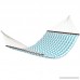 Best Choice Products Plush Quilted Double Hammock w/Spreader Bars - Teal/White - B01EIPKIO0