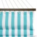 Best Choice Products Plush Quilted Double Hammock w/Spreader Bars - Teal/White - B01EIPKIO0