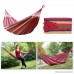 ENKEEO Outdoor Cotton Hammocks Double 2 Person 330lbs Portable Compact Travel Camping Hammock with Tree Ropes and Carry Bag for Patio Yard Garden Beach - B01FH1G40Q