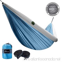 Inflatable Camping Hammock Double Hammock with Two Tree Hanging Straps  Portable Nylon for Backpacking Travel - B076LLZ1HY