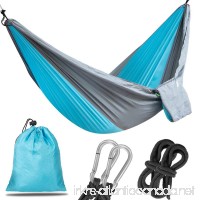 Korotus Portable Parachute Hammock For Backpacking  Camping  Hiking  Travel  Beach  Yard - Ultra Lightweight Nylon - B075GDCHNV