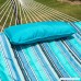 Lazy Daze Hammocks 12 Feet Steel Hammock Stand with Cotton Rope Hammock Combo Quilted Polyester Hammock Pad and Pillow Blue Ocean Stripe - B07DW96XT5