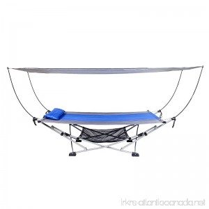 Mac Sports Portable Fold Up Hammock with Removable Canopy & Carry Case - B01CRA0JBK