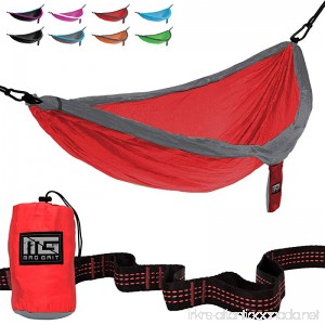 Mad Grit Double Parachute Camping Hammock With Straps & Carabiners by - B06Y4FHSZL