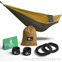 Odoland Camping Hammock- Lightweight Portable Hammock Hanging Bed with Tree Straps and Carabiners for Backpacking  Travel  Beach  Yard  Forest - B01F8NQXK4