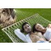 Unvert Extra Heavy Duty Cotton Hammock Double Person Solid Wood Spreader Outdoor W/hook (Cotton- White HD 2-Person 500L - B014OAXW7O