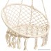 Best Choice Products Indoor/Outdoor Hanging Cotton Macrame Rope Hammock Lounge Swing Chair w/Fringe Tassels - Beige - B07BWWPN5X