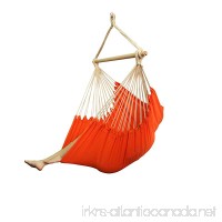 Best Sunshine XXL Brazilian Hammock Chair Heavy Duty  Hanging Rope Hammock Chair Striped Cotton  40inch Wide Seat  Swing Seat Hanging Chair for Indoor or Outdoor- Patio  Yard  Bedroom  Porch  Orange - B07BPX1CP4