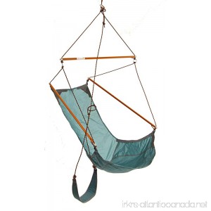 Byer of Maine Traveller Hanging Hammock Chair by Indoors and Outdoors Nylon Canvas Ajustable Lightweight Teal 32 W x 50”H x 27”D Holds up to 250lbs - B01EAQUN8S
