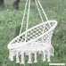 GADE10 Woven Hammock Swing Chair，260 Pounds Cotton Rope Macrame Hammock Mesh Chair Basket Swing Outdoor/Indoor/Home/Garden Reading Leisure Lounging (Hammock chair with accessories) - B07BTC34XT