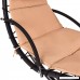 Giantex Hanging Chaise Lounger Chair Arc Stand Porch Swing Hammock Chair W/Canopy Large Weight Capacity (khaki) - B07C5KXJQ1