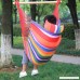 Hi Suyi Lounging Hanging Rope Hammock Swing Chair Seat for Indoor or Outdoor Garden Patio Yard Bedroom With Cushion and Wooden Bar - B07DGSHQ1Y