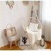 Lelly Q Hammock Chair Macrame Swing Nordic Style Handmade Hanging Chair Swing Chair - Max. 265 Lbs Seat for The Living Room Yard Garden Balcony (Beige Yellow) - B07CXHGH79