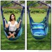 Number-One Hanging Hammock Chair Swing Hanging Rope Swing Chair Porch Swing Seat with 2 Seat Cushions for Indoor and Outdoor Use Max Weight: 265 Pounds - B06XWCY5Z5