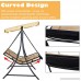 Outsunny Covered Hanging Outdoor Patio Swing Hammock Chair Bed Lounger Canopy - B07BBGZBFW