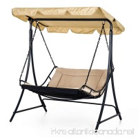 Outsunny Covered Hanging Outdoor Patio Swing Hammock Chair Bed Lounger Canopy - B07BBGZBFW