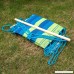 PG PRIME GARDEN Hanging Rope Chair Cotton Padded Swing Chair Hammock Seat for Indoor or Outdoor Spaces-Blue&Green Stripe - B01IMOBBMG