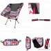 Portable Lightweight Outdoor Folding Chairs Backrest Reinforced Heavy Duty Camp Chair For Adults Perfect For Fishing Hunting Picnic BBQ And Beach Lounging With Carry Bag (Red) - B07D2C8TZM