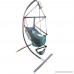 ROVSUN Hanging Hammock Air/Sky Chair Swing Rope Chair Porch Chair Hanging Seat Well-equipped High Strength Assembled with Pillow and Drink Holder for Yard Garden Patio Indoor Outdoor 250 lbs Green - B07G32CS65