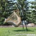 Sunnydaze Hanging Caribbean Extra Large Hammock Chair Soft-Spun Polyester Rope 40 Inch Wide Seat Max Weight: 300 Pounds Tan - B00OQPE9LG
