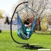 Sunnydaze Jumbo Extra Large Hammock Chair with C-Stand Ocean Breeze for Indoor or Outdoor Use Max Weight: 300 Pounds - B01E9HYUC8