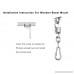 TFWADMX Swivel Hooks for Hammock Swing Chairs Stainless Steel Hanging Seat Accessories Kit for Ceiling/Indoor/Outdoor - B07C745CFJ