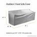 CKClub 78 L x 33 D x 33 H Patio Sofa / Love Seat Covers Waterproof Durable Grey - B078XGQV6V