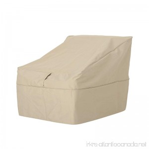 Great Deal Furniture Charlene Outdoor 35 by 35 Waterproof Club Chair Cover Beige - B07D3RBDY6