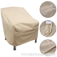High Back Patio Chair Furniture Storage Waterproof Dust Cover  Fits Backs 27" H[US STOCK] (26.8 x 34.3 x 30.3inch) - B0776TK4SQ