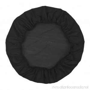 Homyl Removable Stretchable Dining Chair Cover for Wedding Banquet Party Home Reception Decorations for Max 50cm (20) Diameter Chair Stool - Black For 35-50cm/13.8-20 inch - B07C9Z7CLW