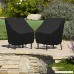 Patio Chairs Cover Outdoor Chairs Covers Stackable Chairs Cover Waterproof Premium Outdoor Furniture Cover Durable and Water Resistant Fabric(L31 x D39 x H31 inch 2 Pack) - B074R8N5DD